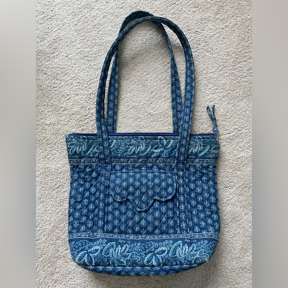 Vera Bradley Blue Patterned Tote Bag